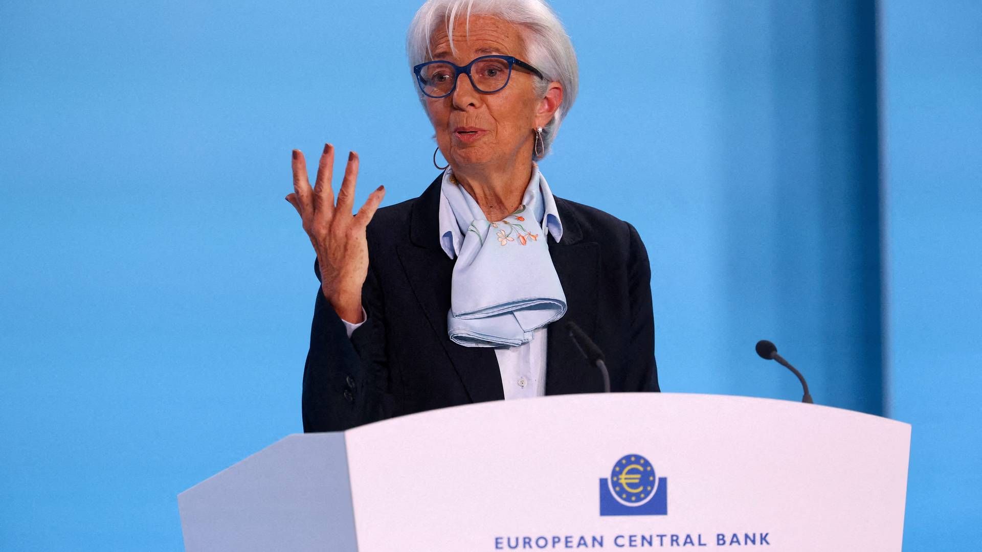 Christine Lagarde står i spidsen for ECB. | Foto: Kai Pfaffenbach