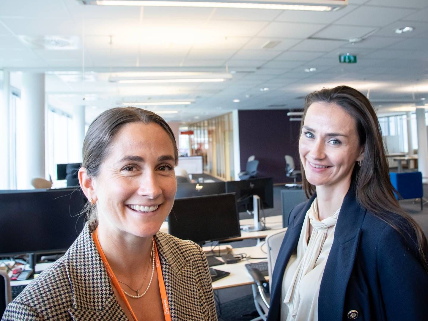 Ingrid Ryland (t.v) har byttet jobb. Her med markedsdirektør Sara Vabø. | Photo: Fjordkraft