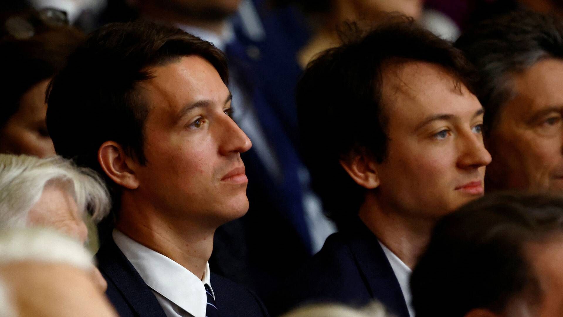 Frédéric Arnault (til højre) udpeges som ny direktør i familiens holdingselskab. | Foto: Sarah Meyssonnier/Reuters/Ritzau Scanpix