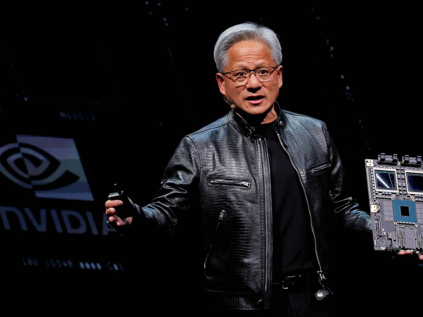 Nvidias topchef Jensen Huang splitter selskabets aktie i dag. | Foto: Ann Wang/Reuters/Ritzau Scanpix
