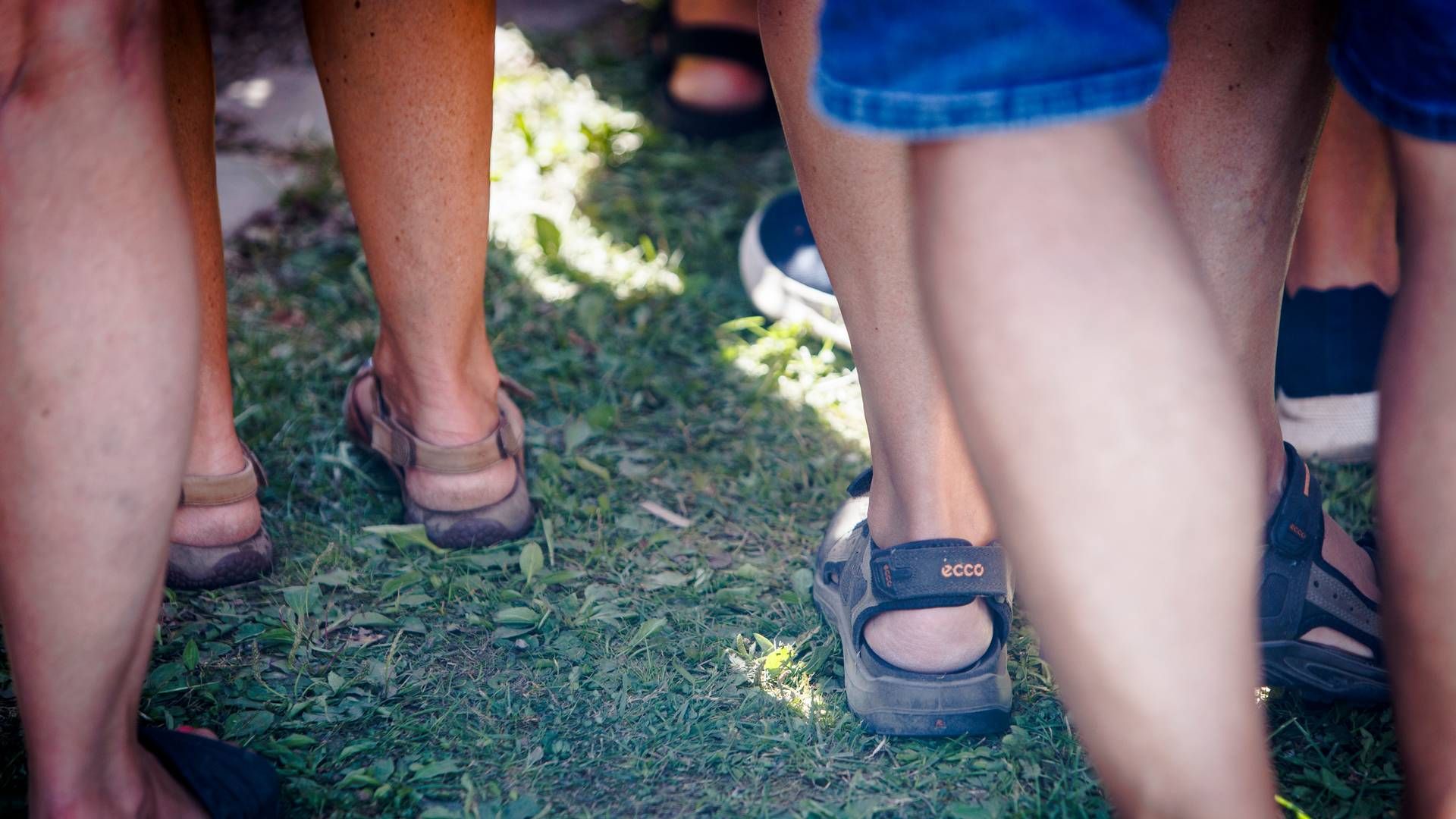 Ecco-sandalerne har taget et skridt tilbage på det danske marked i 2023 efter flere år med fremgang trods kritik af koncernens fortsatte tilstedeværelse i Rusland. | Foto: Per Lange