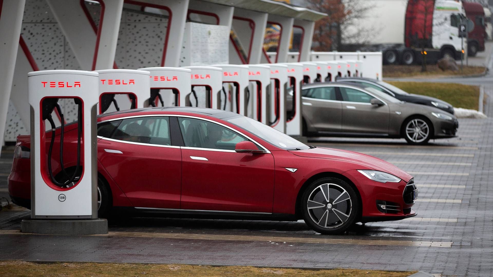 Mere end hver fjerde elbil, som er indregistreret i Danmark, er en Tesla. | Foto: Finn Frandsen