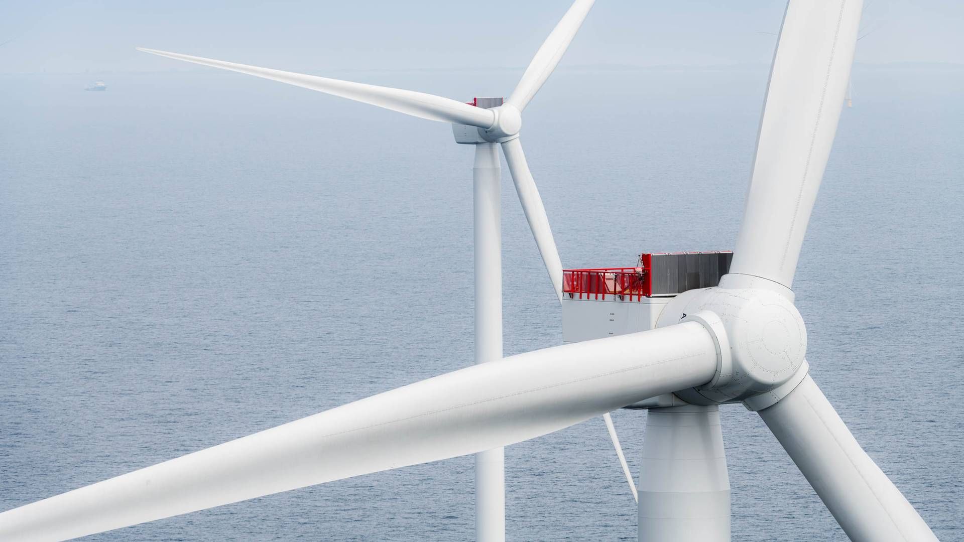 Foto av vindturbiner i havvindparken Kust Zuid som ligger i Nordsjøen, cirka 18 kilometer utenfor den nederlandske kysten fra Haag. Parken ble idriftsatt i 2023, og har 139 Siemens Gamesa SG 11.0-200 DD vindturbiner. | Foto: Siemens Gamesa