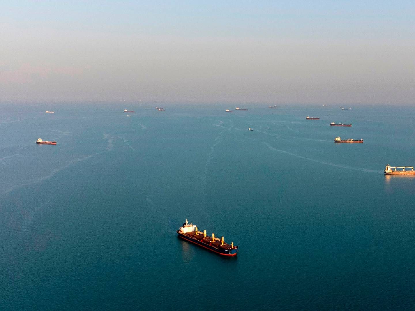 Sea Cargo Charter tilsluttede sig IMOs klimamål i december 2023 og tæller i dag en bred vifte af 37 medlemmer såsom Maersk Tankers, Stolt Tankers og Cargill. | Foto: Hussein Faleh/AFP/Ritzau Scanpix