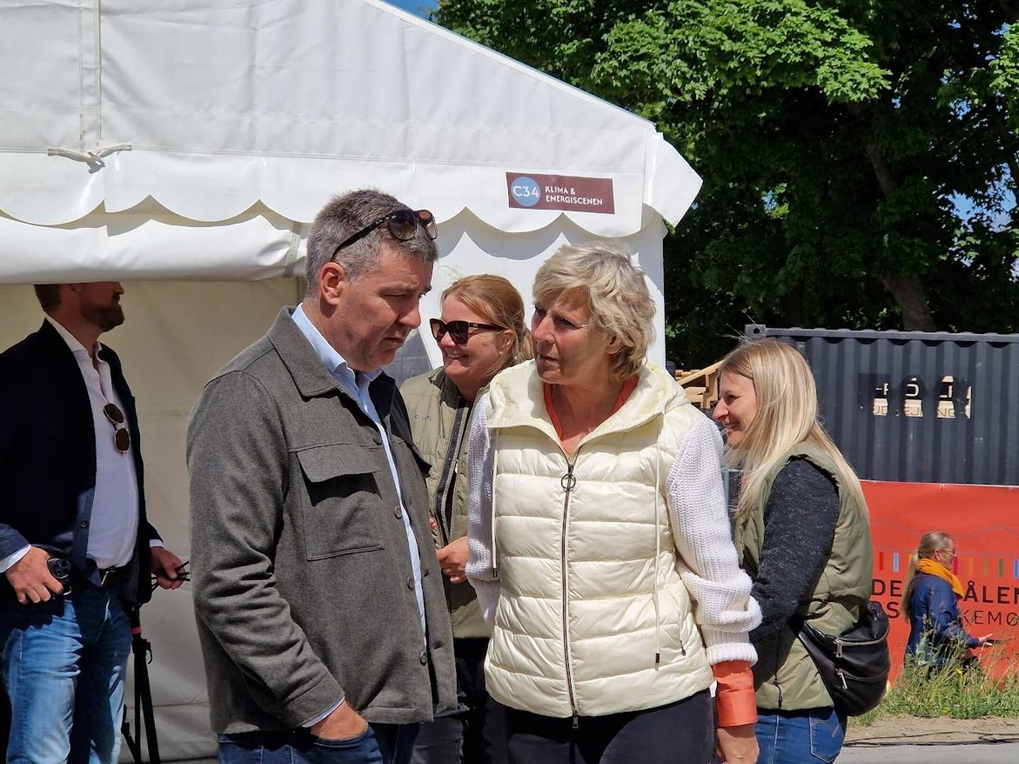 Lars Aagaard, klima og energiminister (M) sammen med tidligere konservativ toppolitiker Connie Hedegaard | Photo: Jakob Skouboe