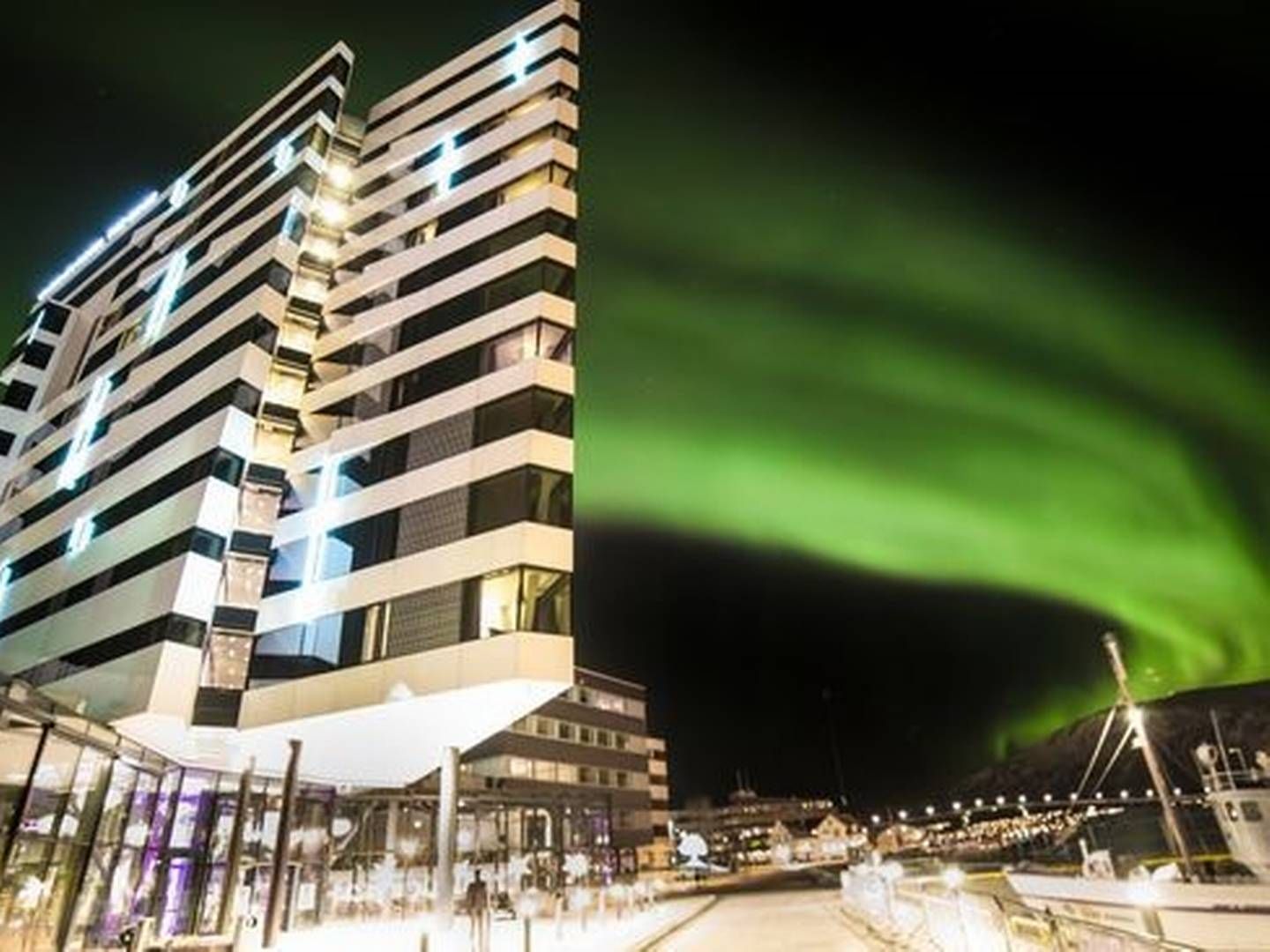 LANDEMERKE: Clarion Hotel The Edge ligger ved vannkanten i Tromsø og er blitt et landemerke i byen. | Foto: Anne-Marie Forker