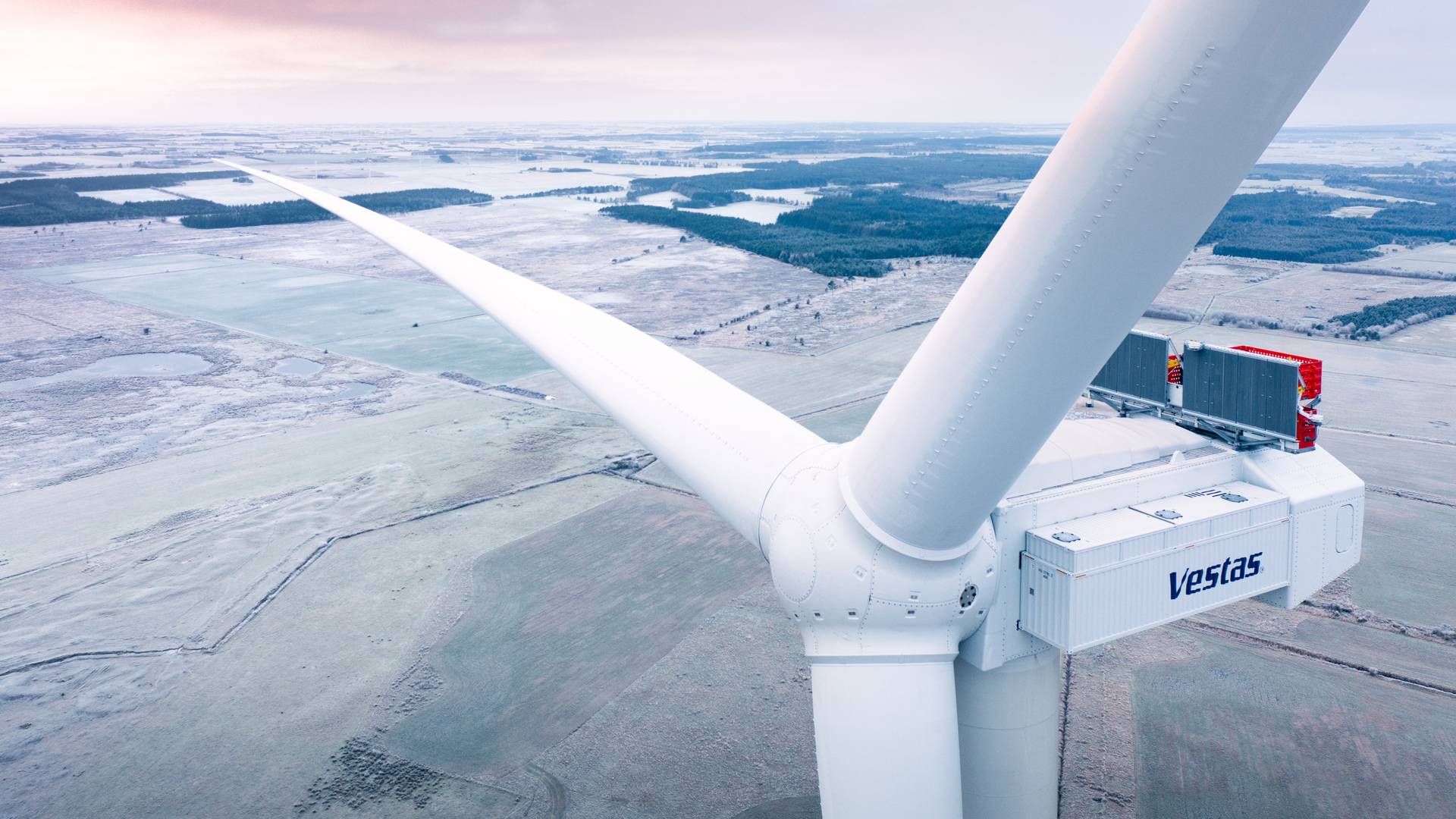 Foto av en vindturbin fra Vestas. Illustrasjonsbilde. | Foto: Pr Vestas