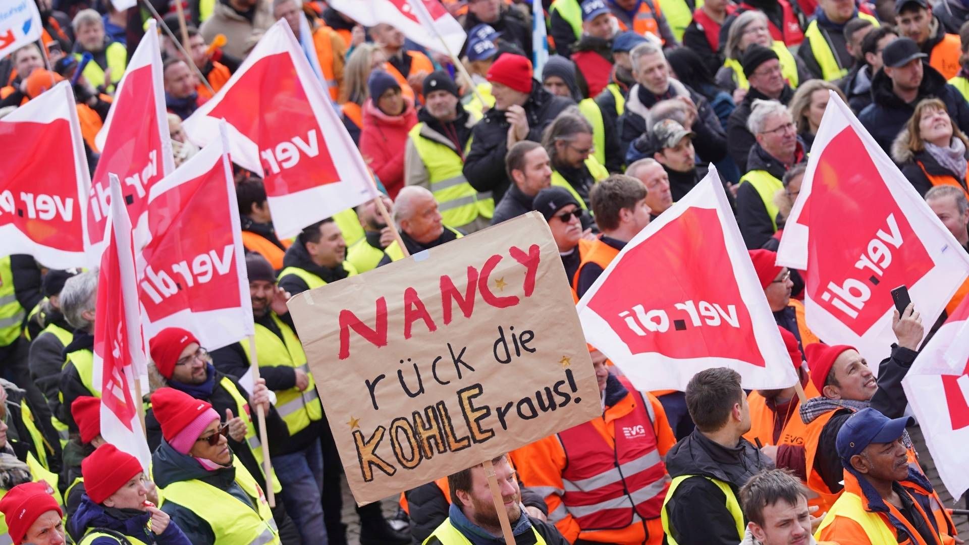 Kortvarslede strejker har gentagne gange lammet transportsystemet i Hamborg i det seneste års tid. Her er det fra en strejke i marts måned. | Foto: Marcus Brandt/AP/Ritzau Scanpix