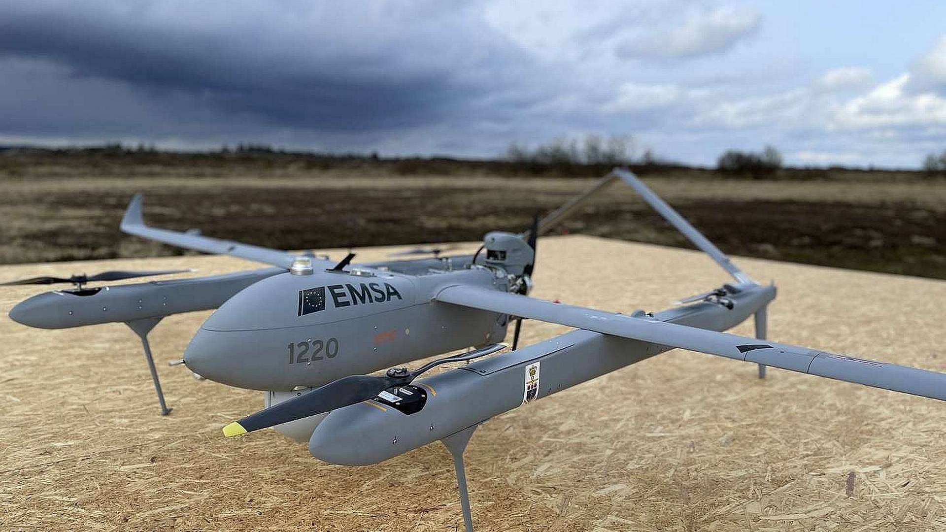 Droner som denne, der laver miljøovervågning for European Maritime Saftey Agency, mangler software til at optimere beslutingsstøtten hos droneoperatører og andre beslutningstagere. | Foto: PR
