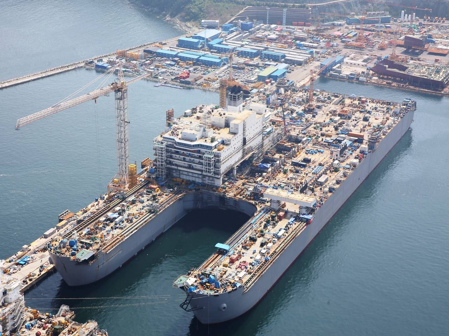 The Daewoo shipyard in Okpo, South Korea. | Foto: Handout/Reuters/Ritzau Scanpix