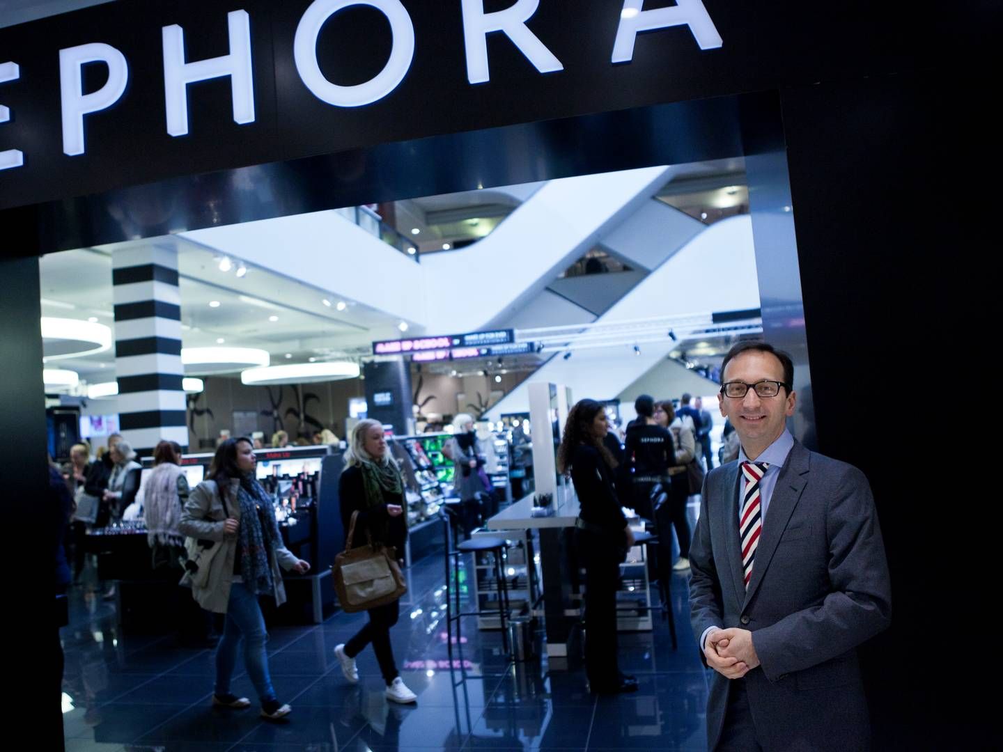 Sephora åbnede i 2012 sin første butik i Danmark på Strøget i København i Illum. | Foto: Gorm Olesen