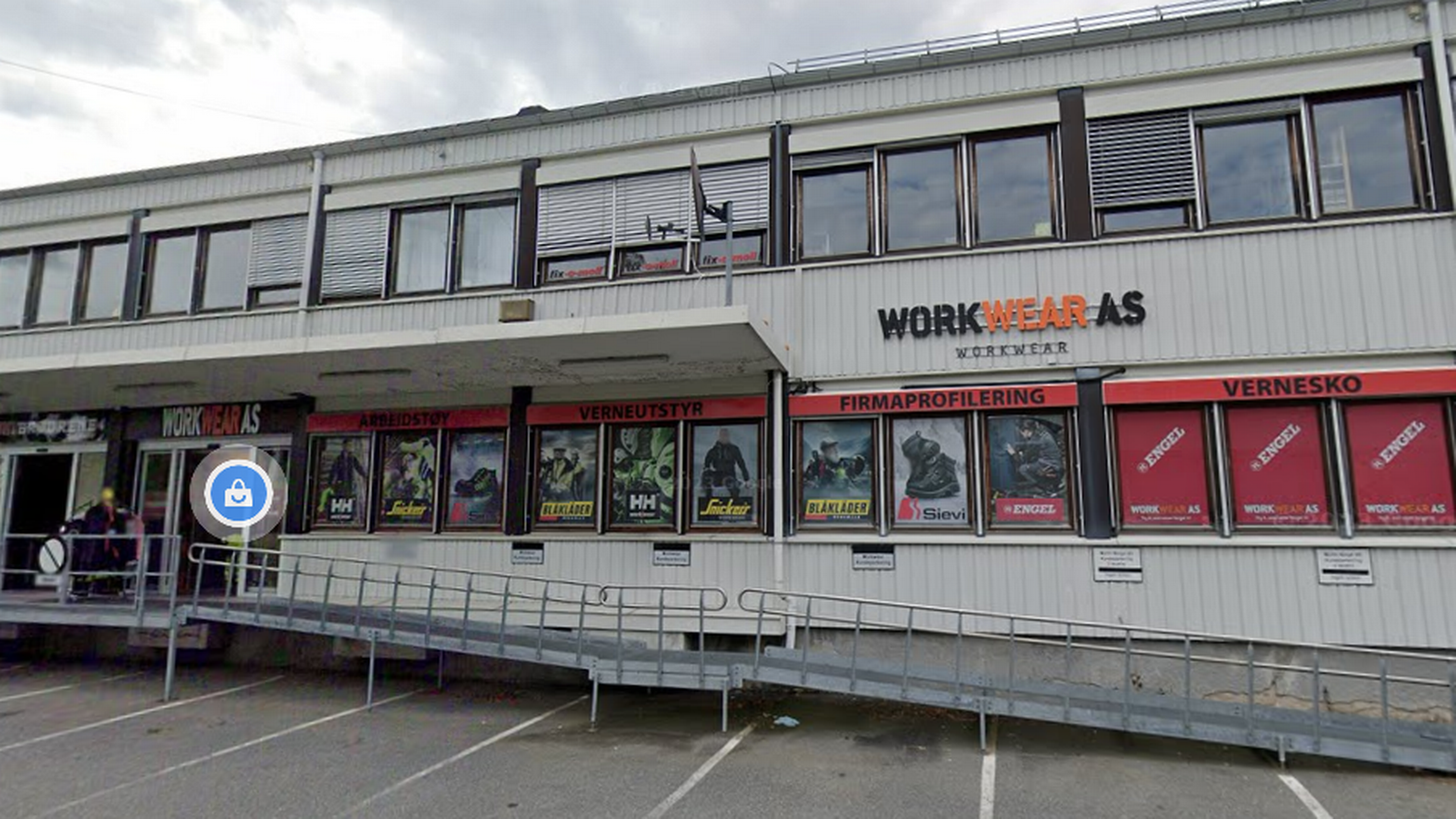 Workwear i Oslo ligger på Ryen, ikke langt fra E6. | Foto: Google Street View