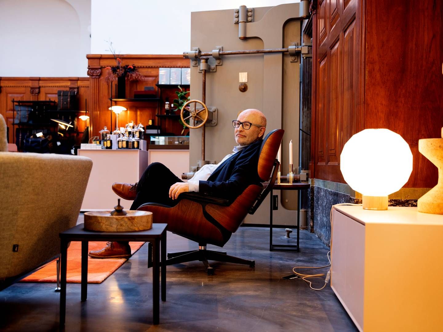 Frantz Longhi købte Paustian i 2017 med ambitionen om at puste nyt liv i designhuset, der i årene forinden havde kæmpet med dalende salg og underskud. Nu kan selskabet glide ham af hænde. | Foto: Finn Frandsen