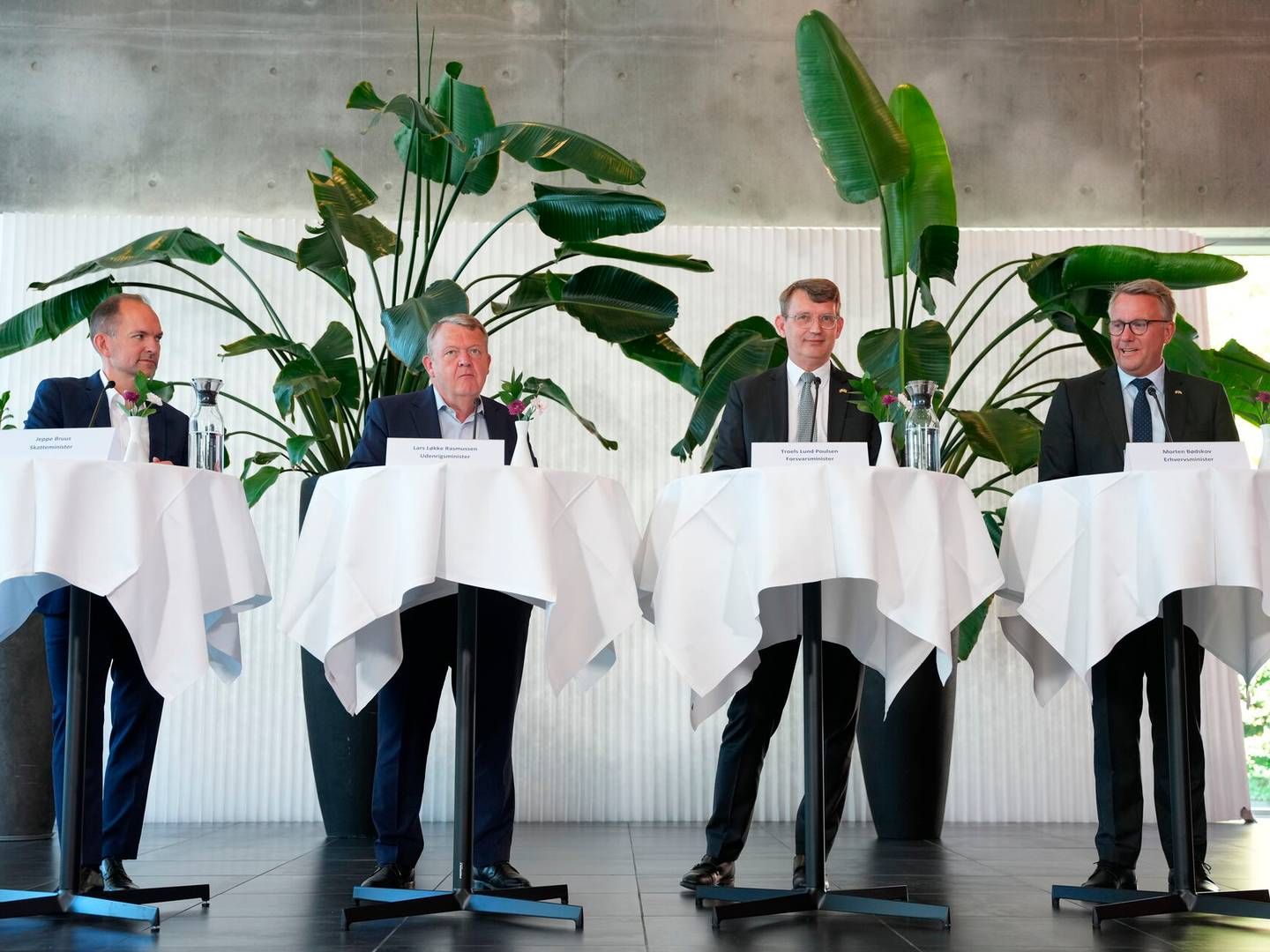 Regeringens pressemøde hos medicinalvirksomheden Lundbeck i Valby.