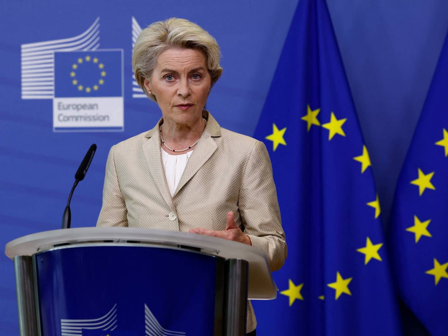 EU-Kommissionens leder Ursula von der Leyen. | Photo: Yves Herman/Reuters/Ritzau Scanpix