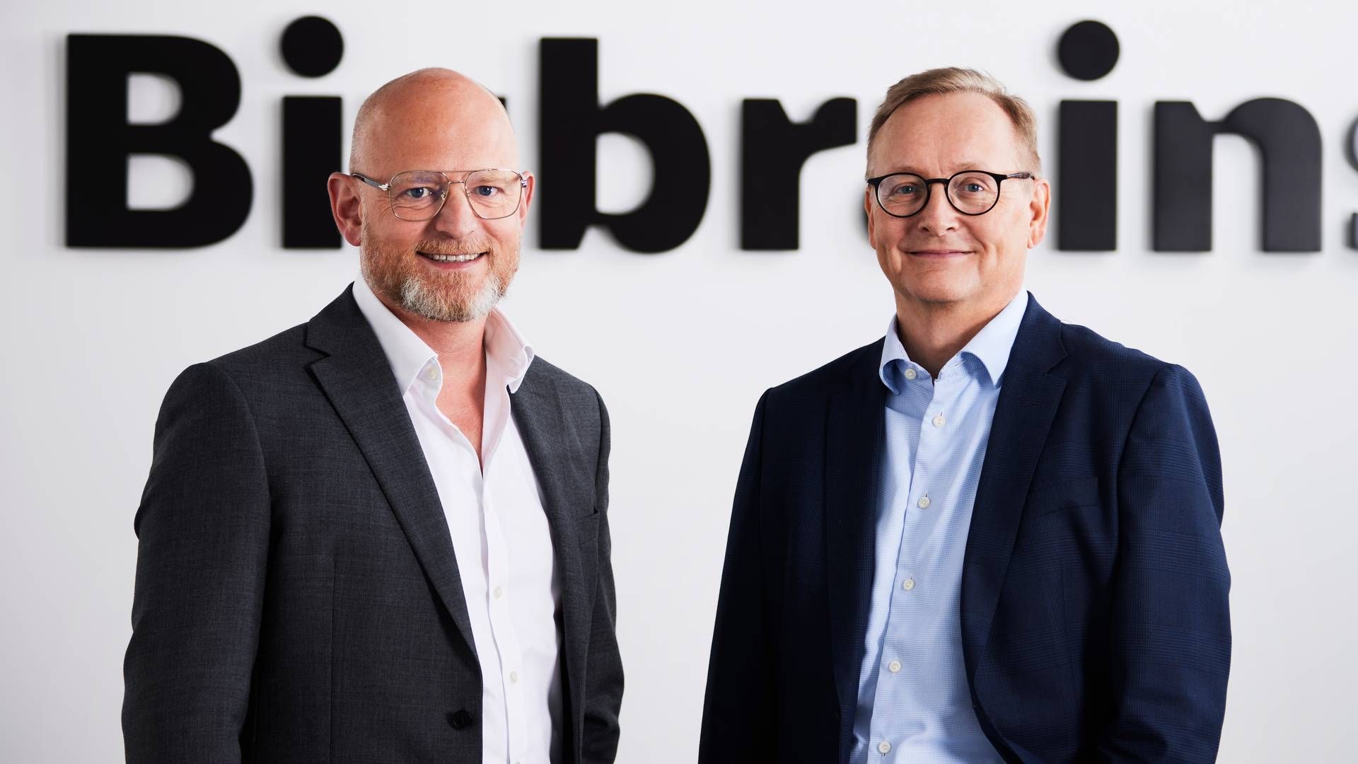 Morten Klank (tv.) og Erik Kaae (th.) skal fremover arbejde sammen i Bizbrains. | Foto: PR.