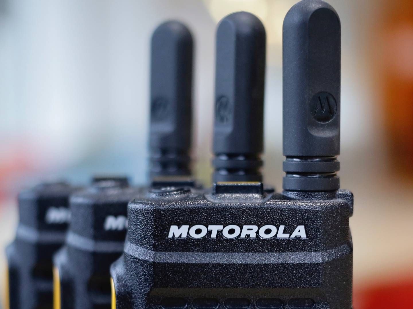 I Danmark levere Motorola bl.a. sikre radionetværk til offentlige myndigheder. | Foto: Kevin Coombs/Reuters/Ritzau Scanpix