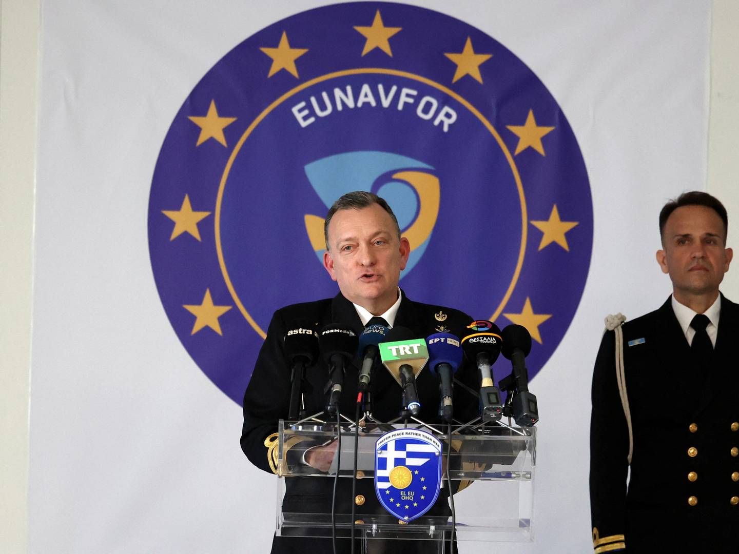 EU’s operationschef i Det Røde Hav, kontreadmiral Vasileios Gryparis. | Photo: Alexandros Avramidis/Reuters/Ritzau Scanpix