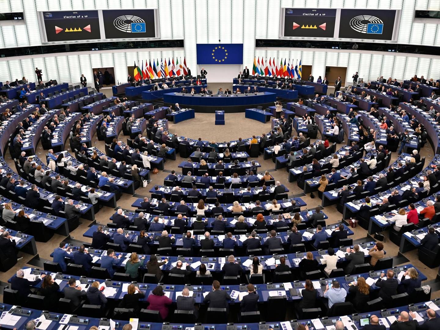 Plenum des EU-Parlaments in Straßburg - das Bild stammt vom 2023. | Foto: picture alliance / Panama Pictures | Dwi Anoraganingrum