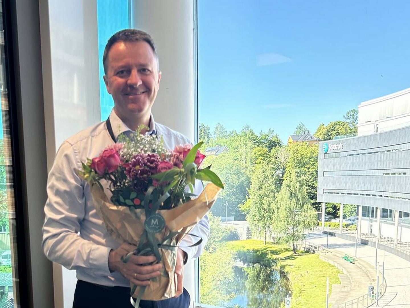 FLYTTET: Banksjef Glenn Steinbø er på plass i bankens nye kontorer. | Foto: Skjermbilde, LinkedIn
