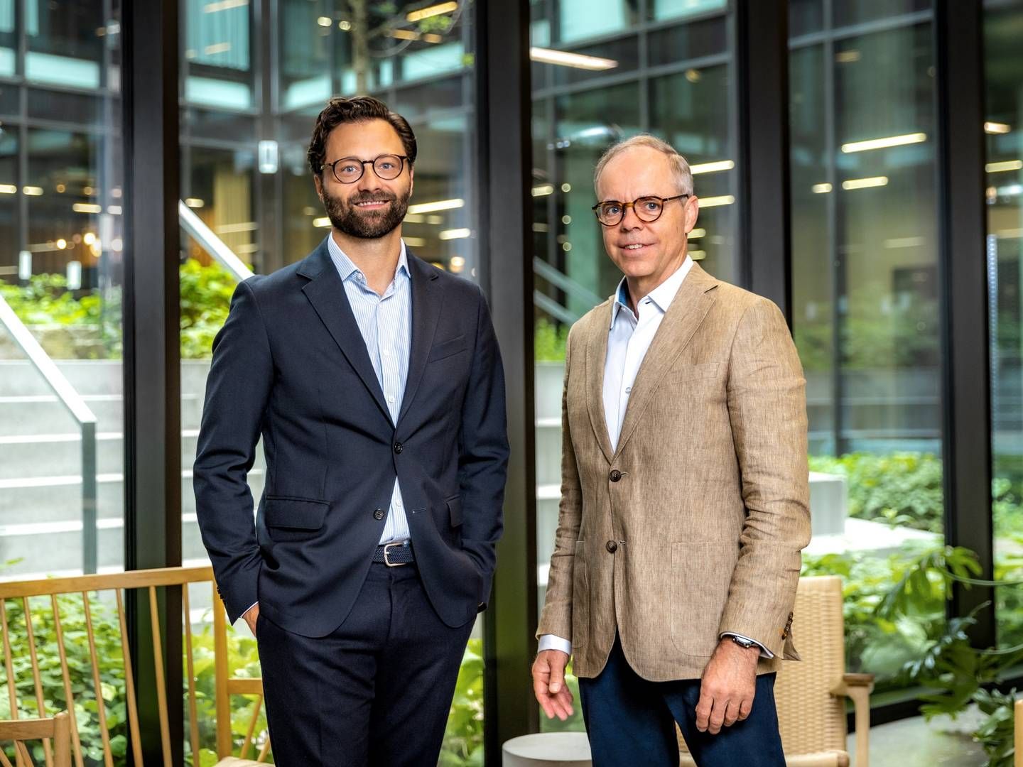 Daniel Aunvig (til venstre) og Henrik Bjørn Rasmussen imødeser, at Twoday og Aeven nu i fællesskab kan byde ind på store digitaliseringsprojekter i Danmark og Norden. | Photo: PR