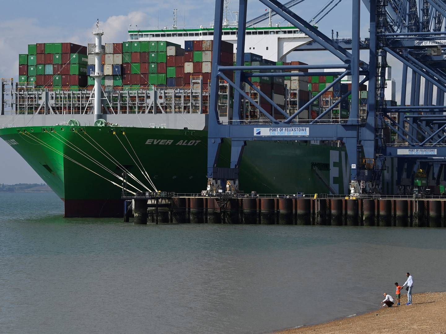 Port of Felixstowe is the UK's largest container port. | Photo: Toby Melville/Reuters/Ritzau Scanpix