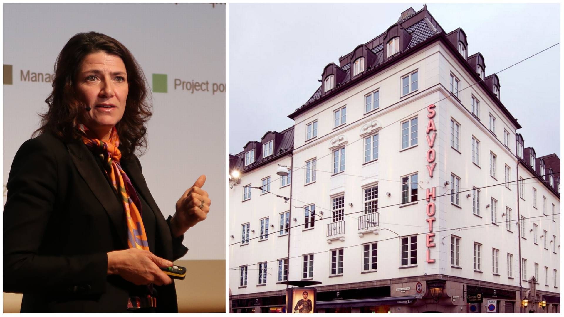 EIENDOMMEN: Sonja Horn og Entra selger Hotel Savoy i Oslo sentrum.