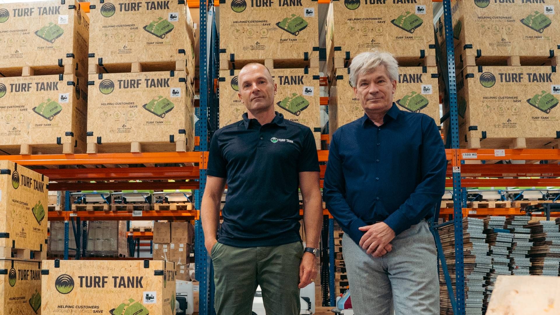 Mikkel Jacobsen og Johnny Laursen har stiftet Turf Tank. | Foto: PR.