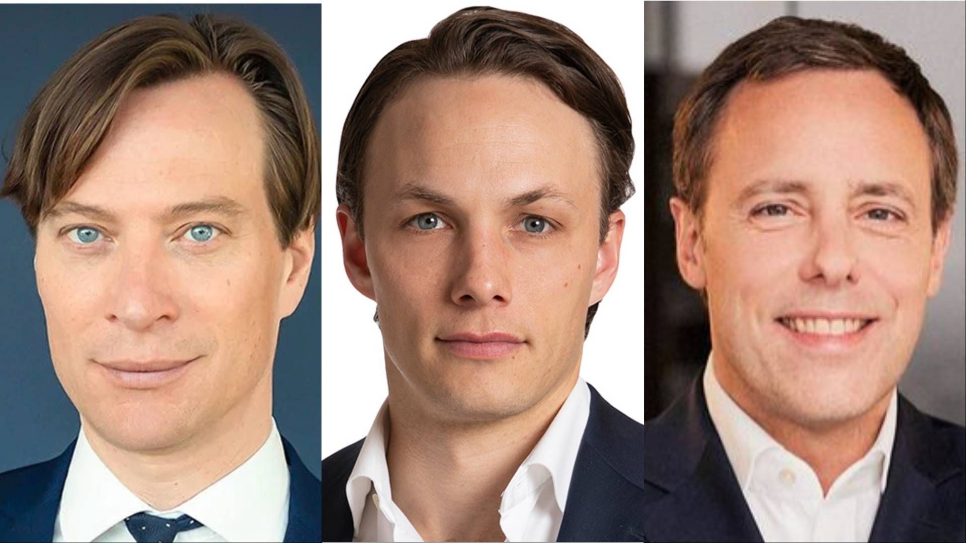 Gustaf Rentzhog, CEO and one of the founders of Söderberg & Partners, Hans Arstad, Managing Director at KKR, and Chris Parkin, Managing Director and co-head of Business Services at TA Associates. | Photo: PR / Söderberg & Partners, KKR and TA Associates.