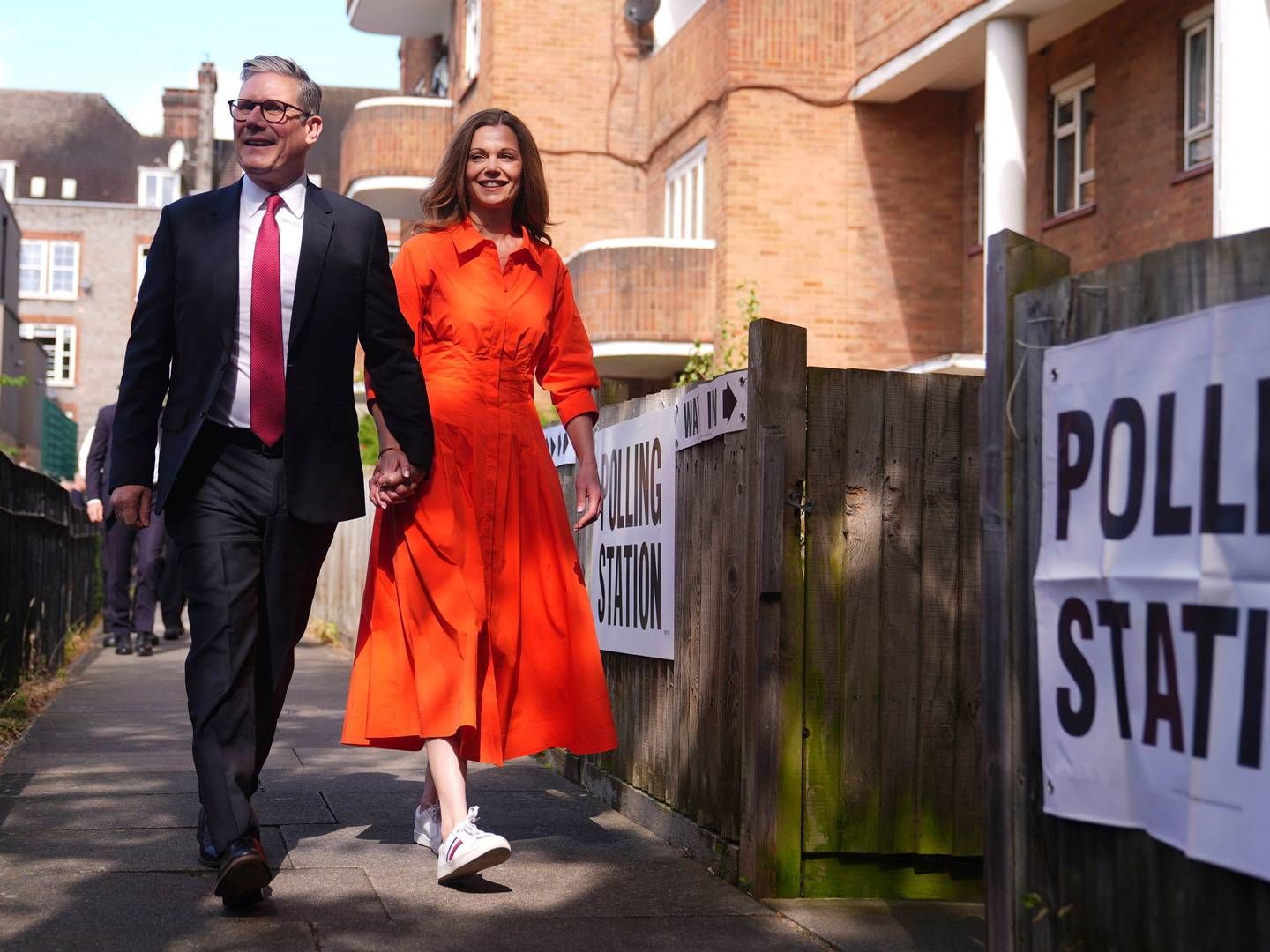 ADVOKATER: Storbritannias nye statsminister, Keir Starmer, er advokat. Det er også hans kone, Victoria Alexander. | Foto: James Manning/PA via AP / NTB