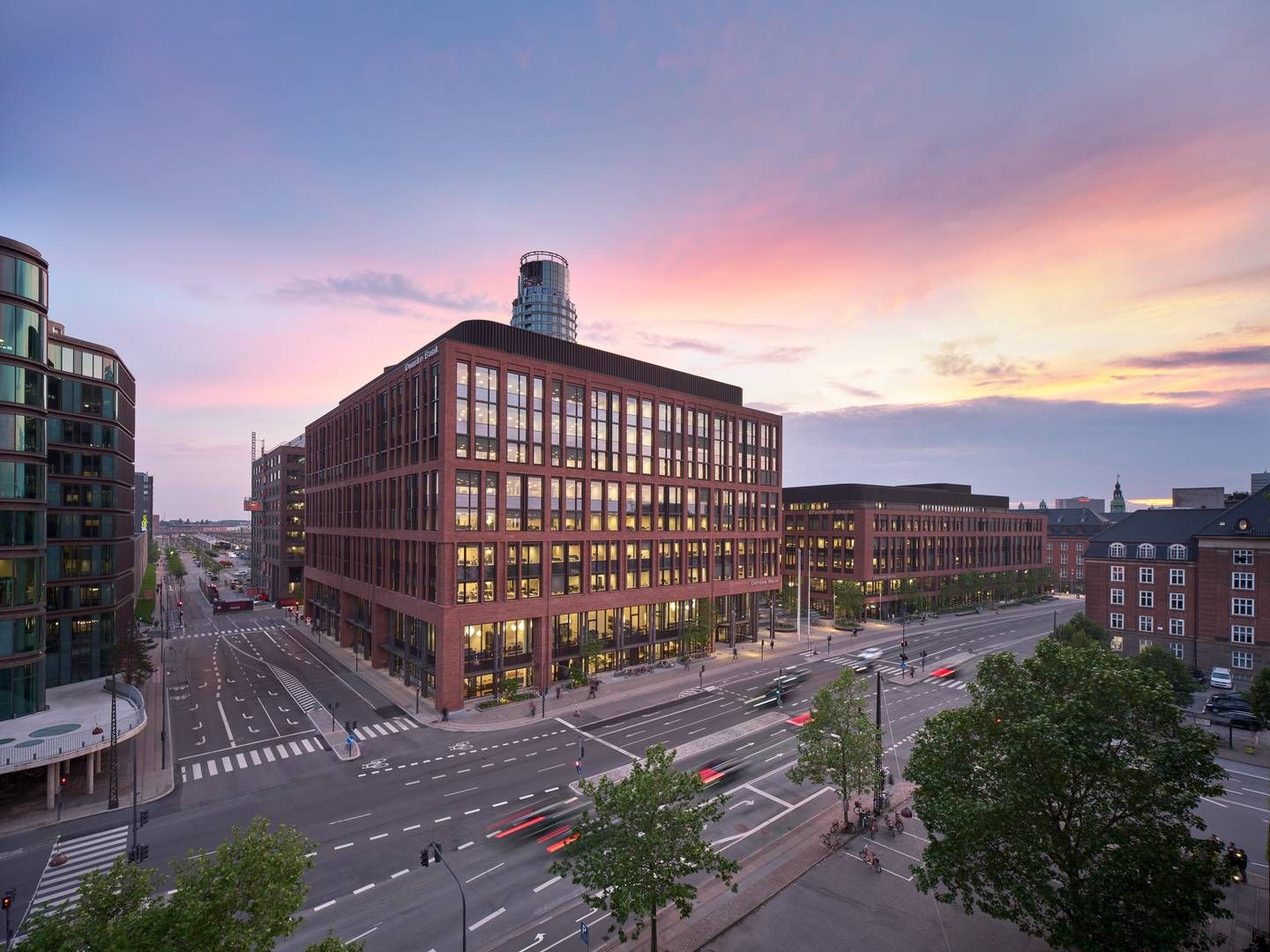 Danske Bank flyttede i andet kvartal i år ind i sit nye hovedsæde i København. | Foto: Adam Mørk
