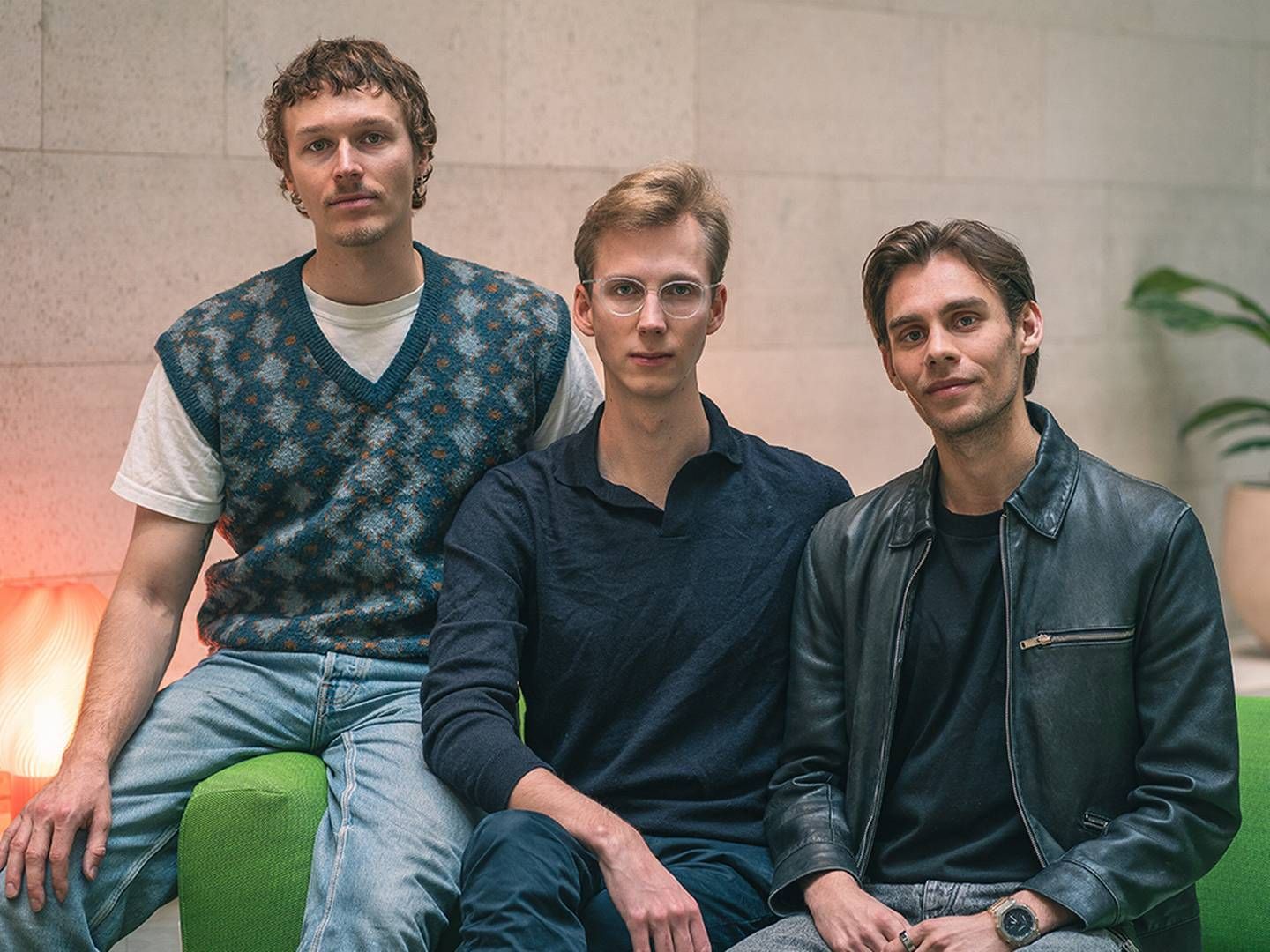 GRÜNDERE: Sigge Labor (t.v.), Max Junestrand og August Erséus står bak legal tech-selskapet Leya. | Photo: Leya