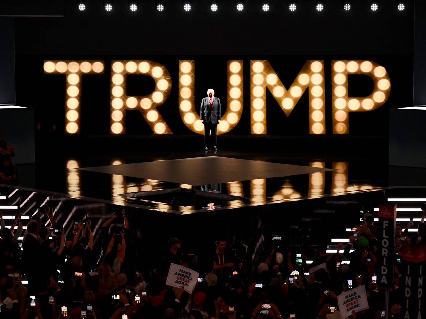 Trump har altid været bedst, når han har været kontroversiel. Derfor var det interessant at se, hvordan han ville tale på konventet. | Photo: Andrew Caballero-Reynolds/AFP/Ritzau Scanpix
