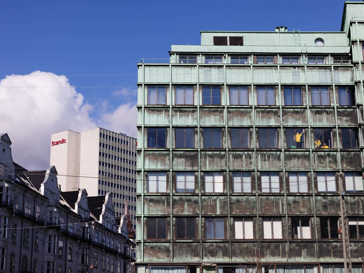 Softwareselskabet Labster er i Danmark registreret på Vesterbrogade i København. Her er det Nordeas filial i den modsatte ende af gaden ved Vesterport og et af hotelkæden Scandics hoteller i baggrunden | Foto: Gregers Tycho
