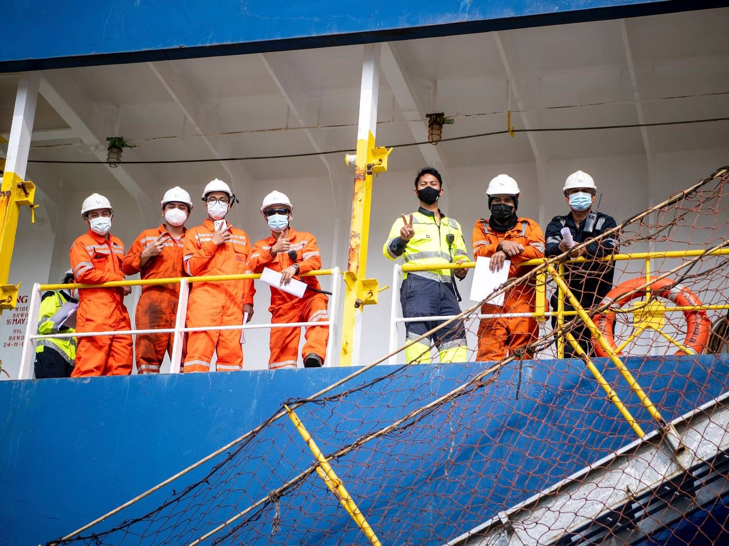 Many seafarers were caught up in border control measures during the pandemic, unable to get home to families. | Foto: Sina Schuldt/AP/Ritzau Scanpix