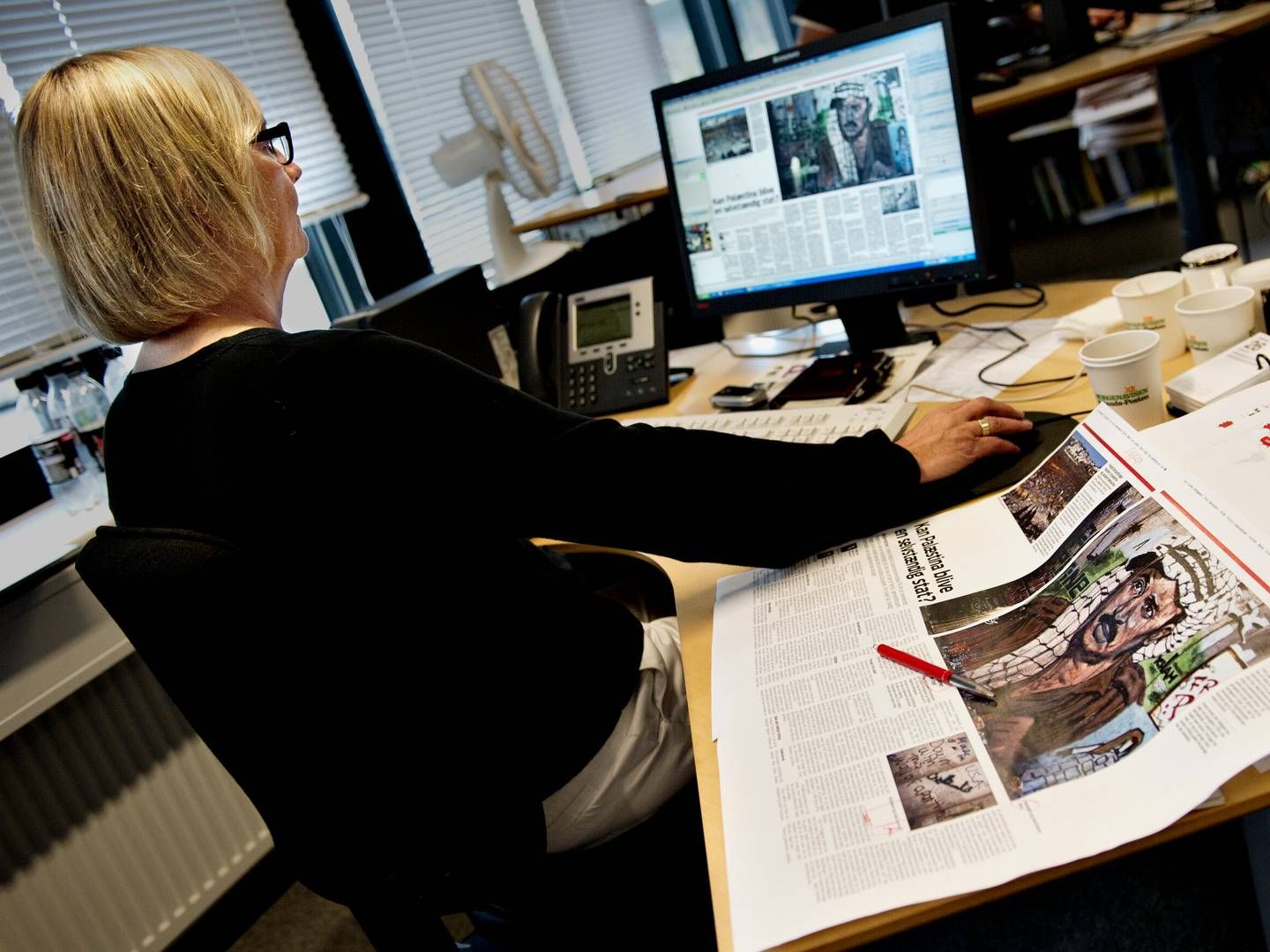 Næsten halvdelen af indholdet hos en stribe danske medier var telegramstof ifølge nyt studie. | Foto: Liv Høybye