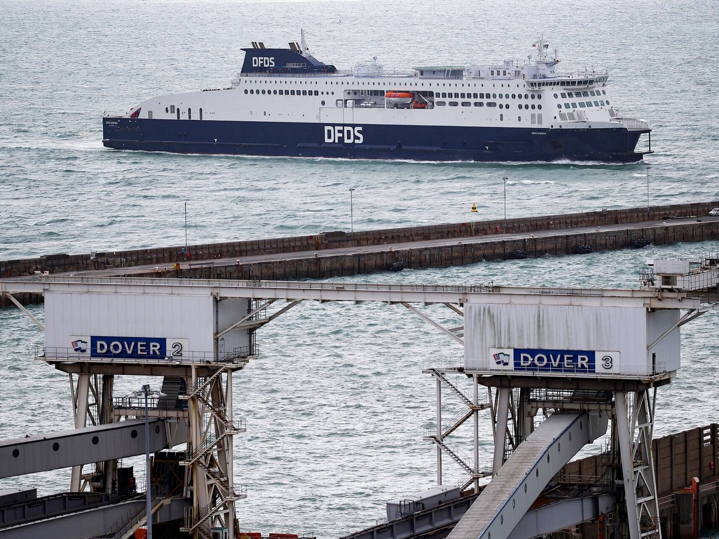 DFDS forlader aftalen med P&O Ferries med virkning fra slut august. | Foto: Peter Nicholls/Reuters/Ritzau Scanpix