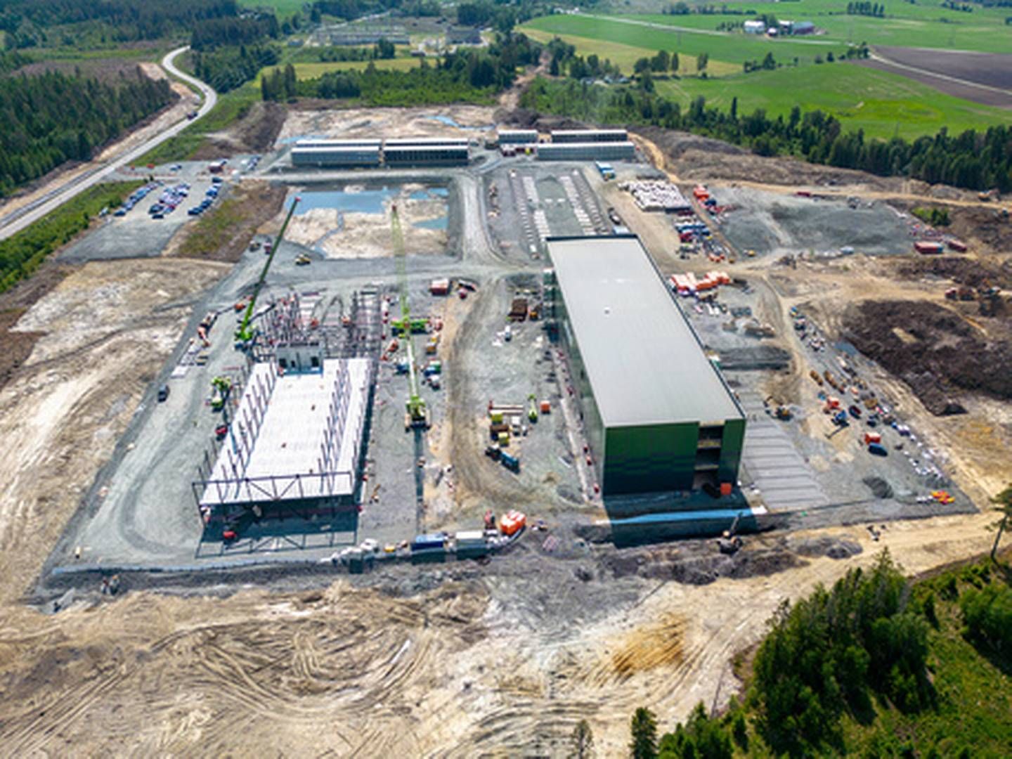 Datasenterselskapet Green Mountain bygger et nytt datasenteranlegg i Heggvin Næringspark i Hamar og Løten kommuner. | Foto: Cornelius Poppe / NTB