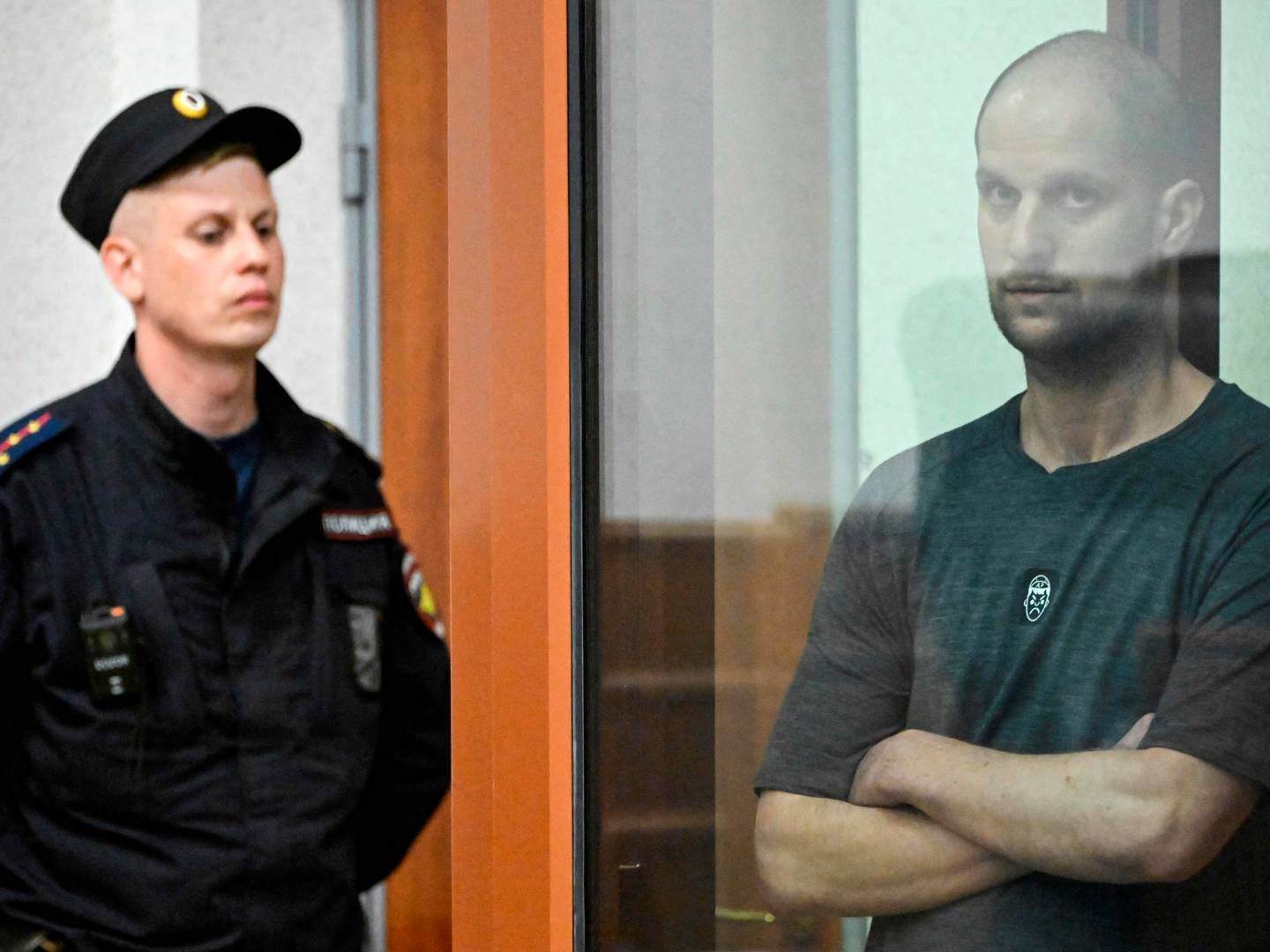 Journalist på Wall Street Journal Evan Gershkovich blev i juli idømt 16 års fængsel for spionage i Rusland. | Foto: Alexander Nemenov/AFP/Ritzau Scanpix