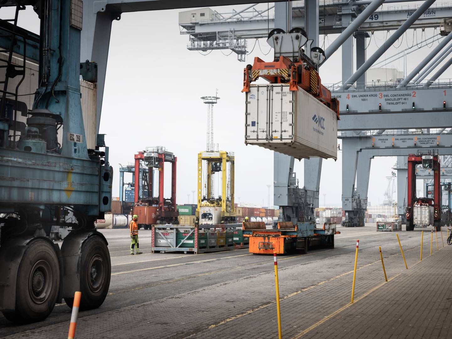 Containerhavnen i Aarhus. | Foto: Casper Dalhoff