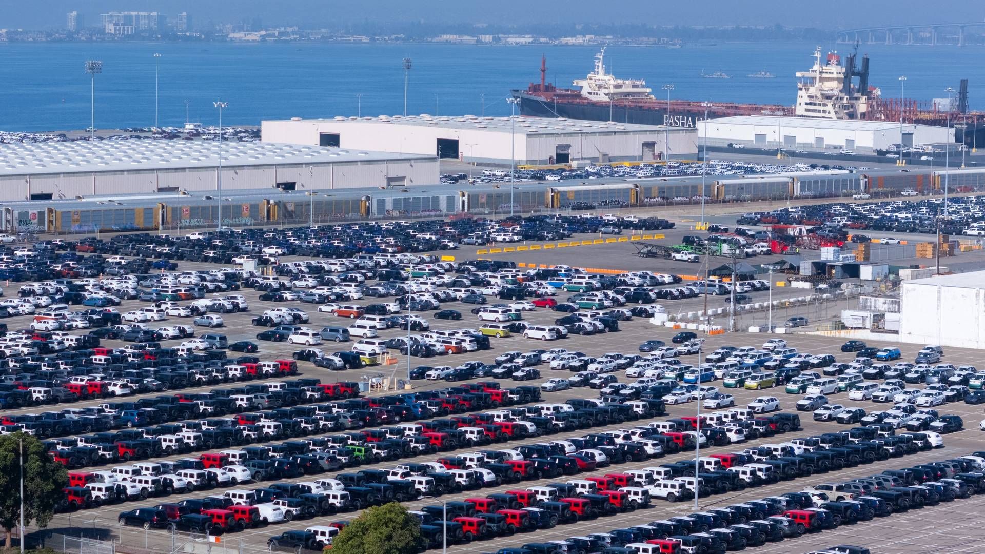 El puerto de San Diego, en California, EE. UU., es uno de los puertos que ha experimentado importantes problemas prácticos con la electrificación. | Foto: Mike Blake/Reuters/Ritzau Scanpix