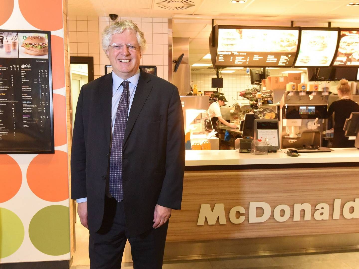 63-årige Guy Hands overtog alle McDonald's-restauranter i Norden i 2017. Beløbet for de mere end 400 restauranter er aldrig blevet offentliggjort. | Foto: PR / McDonald's