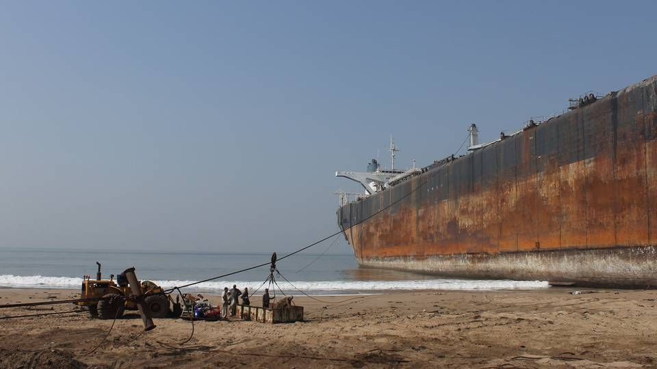 Skrotværft i området Gadani i Pakistan, der blev ramt af flere dødsulykker sidste år. | Foto: Shipbreaking Platform