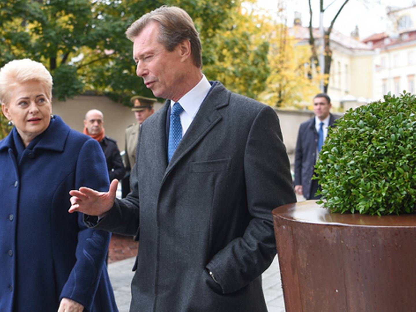 Litauens præsident Dalia Grybauskaité og Luxembourgs ærkehertug Henri indgik en sidste måned en aftale om køb af ve-procenter. | Foto: Robertas Dackus