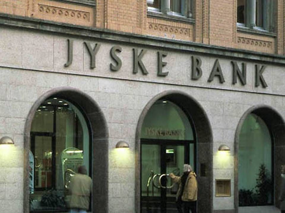 Jyske Bank blev hårdt straffet for et skuffende kvartalsregnskab.