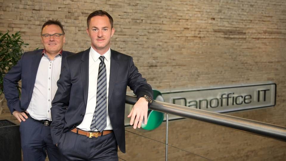 De to ejere Per-Erik Edvard Svehag (th) og Steen Nielsen har solgt størstedelen af Danoffice IT til kapitalfonden Agilitas. | Foto: PR/Danoffice IT