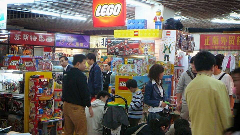 Legobutik i Shanghai i Kina. | Foto: /ritzau/Johnny Frederiksen