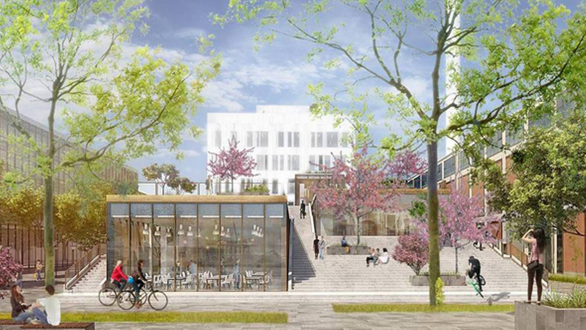 Den kommende tilbygning til Filmbyen set fra Sydhavnsgade. | Foto: Aart Achitects/PR-illustration