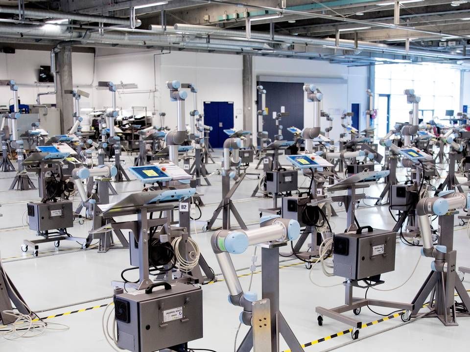 Industrirobotter fra den fynske robotvirksomhed Universal Robots. | Foto: /ritzau/Peter Hove Olesen
