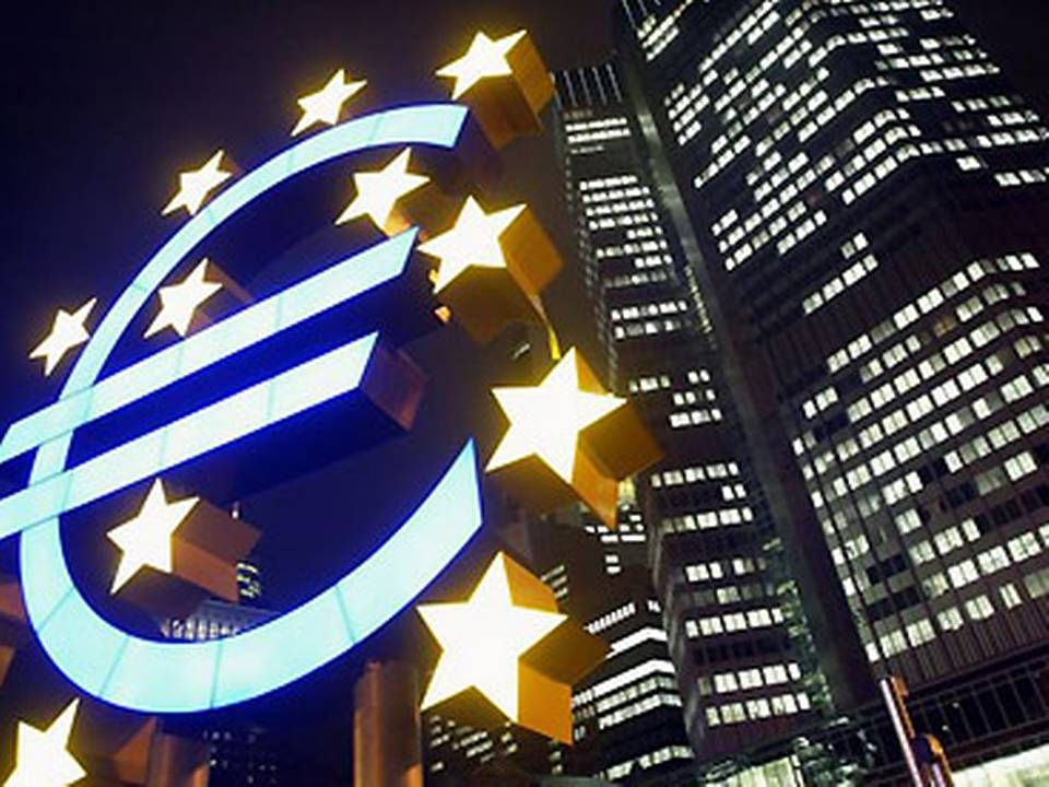 Den europæiske centralbank får en midterplacering i Bloombergs undersøgelse. | Foto: Photograph AFP/Getty Image
